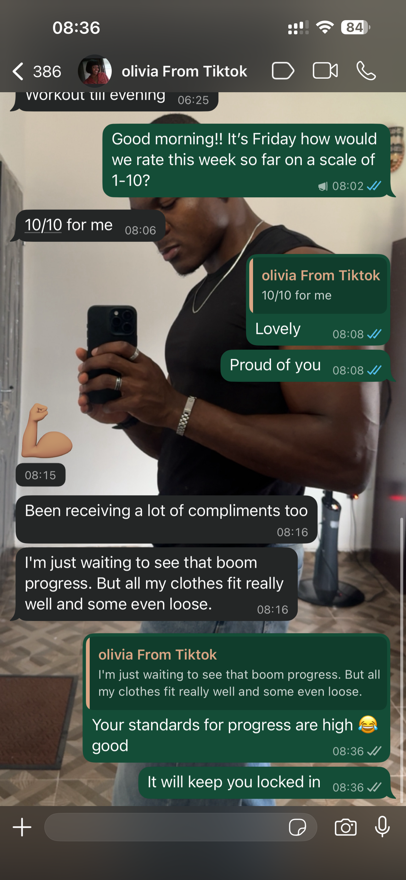 WhatsApp testimonial